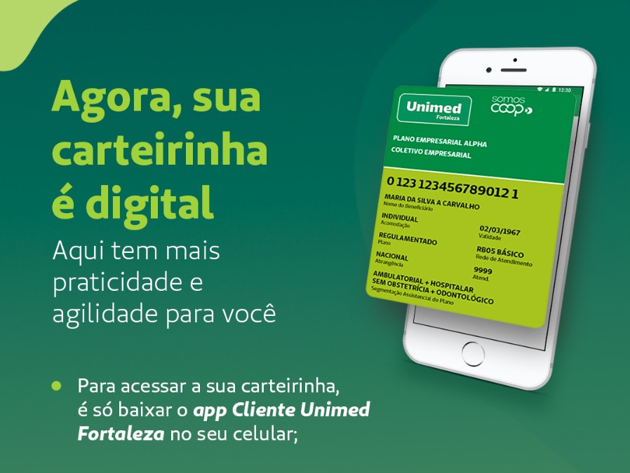 CARTEIRA UNIMED - Agora, sua carteirinha é 100% virtual